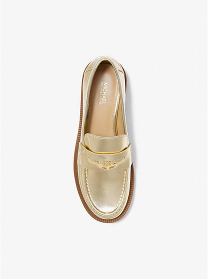 Eden Metallic Leather Loafer