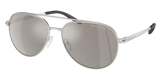 Michael Kors Men's Highlands 60mm Matte Silver Sunglasses MK1142-10036G-60
