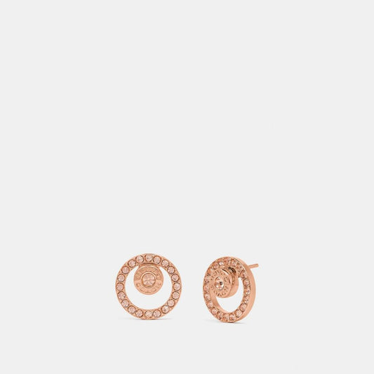 Coach Outlet Open Circle Halo Stud Earrings