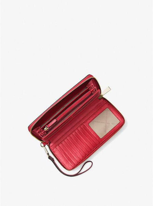 Leather Continental Wristlet