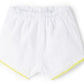 Baby Pink & White Tank Top & Shorts Set