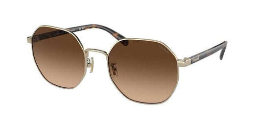 Coach Women's 56mm Shiny Light Gold Sunglasses