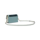 Knott Color-Blocked Pebbled Leather and Suede Leather Flap Crossbody