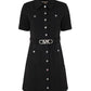 Michael Michael Kors Stretch Creped Belted Utility Dress