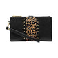 Jet Set Double Zip Leather Wristlet