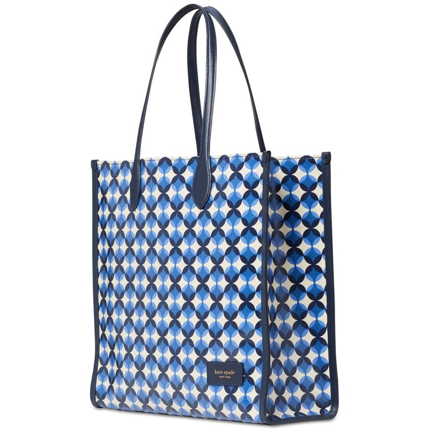 Gotham Patio Tile Printed Large Canvas Tote