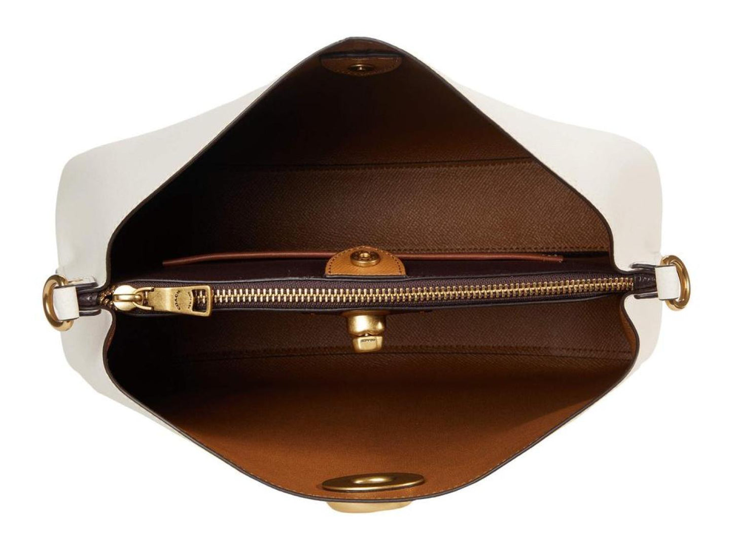 Color-Block Leather Willow Shoulder Bag