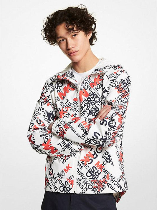 Graphic Logo Woven Hooded Jacket
