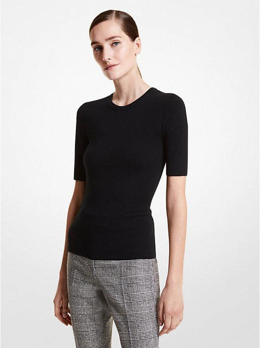 Cashmere Three-Quarter Sleeve Sweater