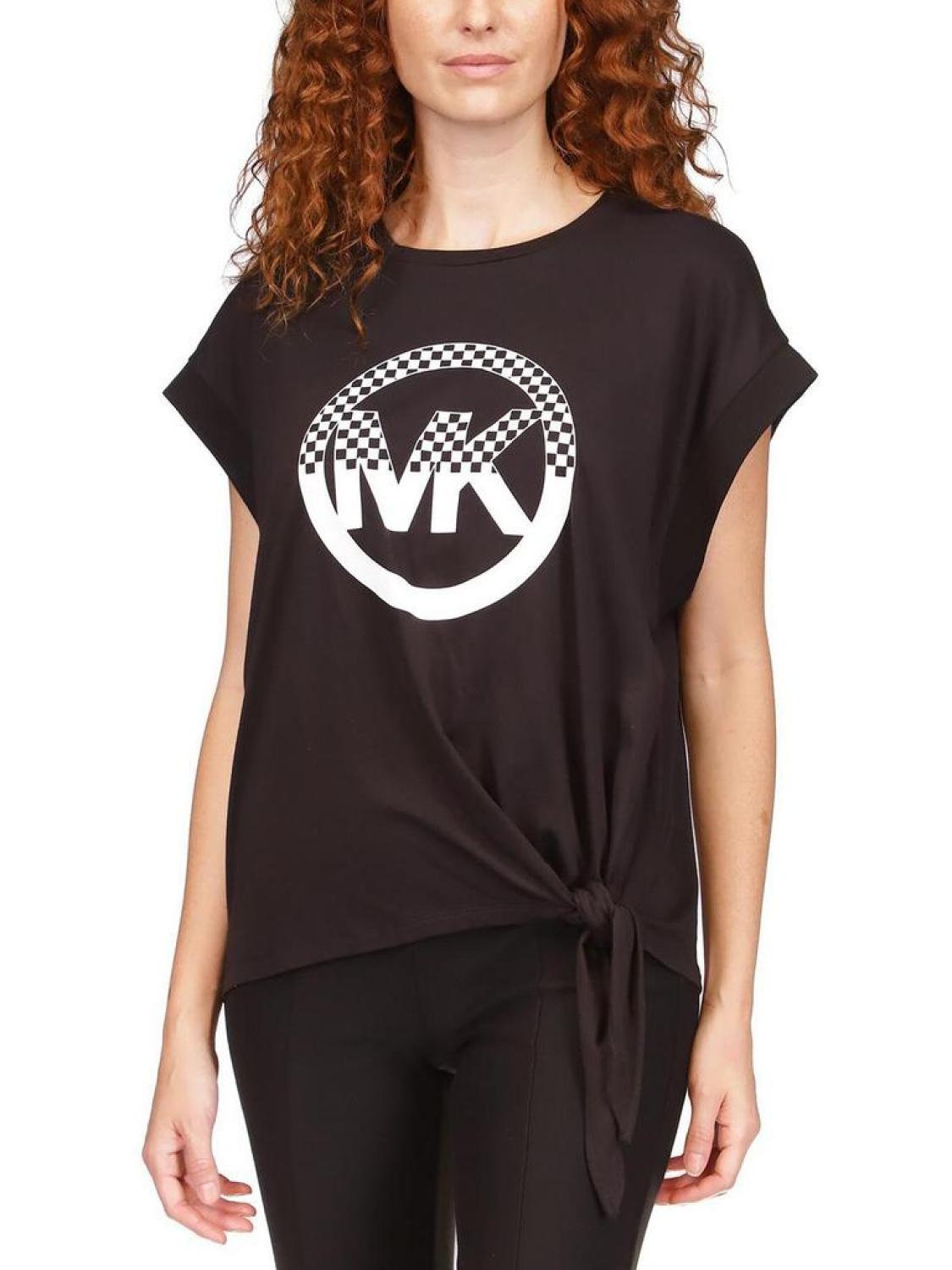 Womens Cotton Logo Graphic T-Shirt
