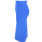 Max Mara Knee-Length Pencil Skirt in Electric Blue Silk