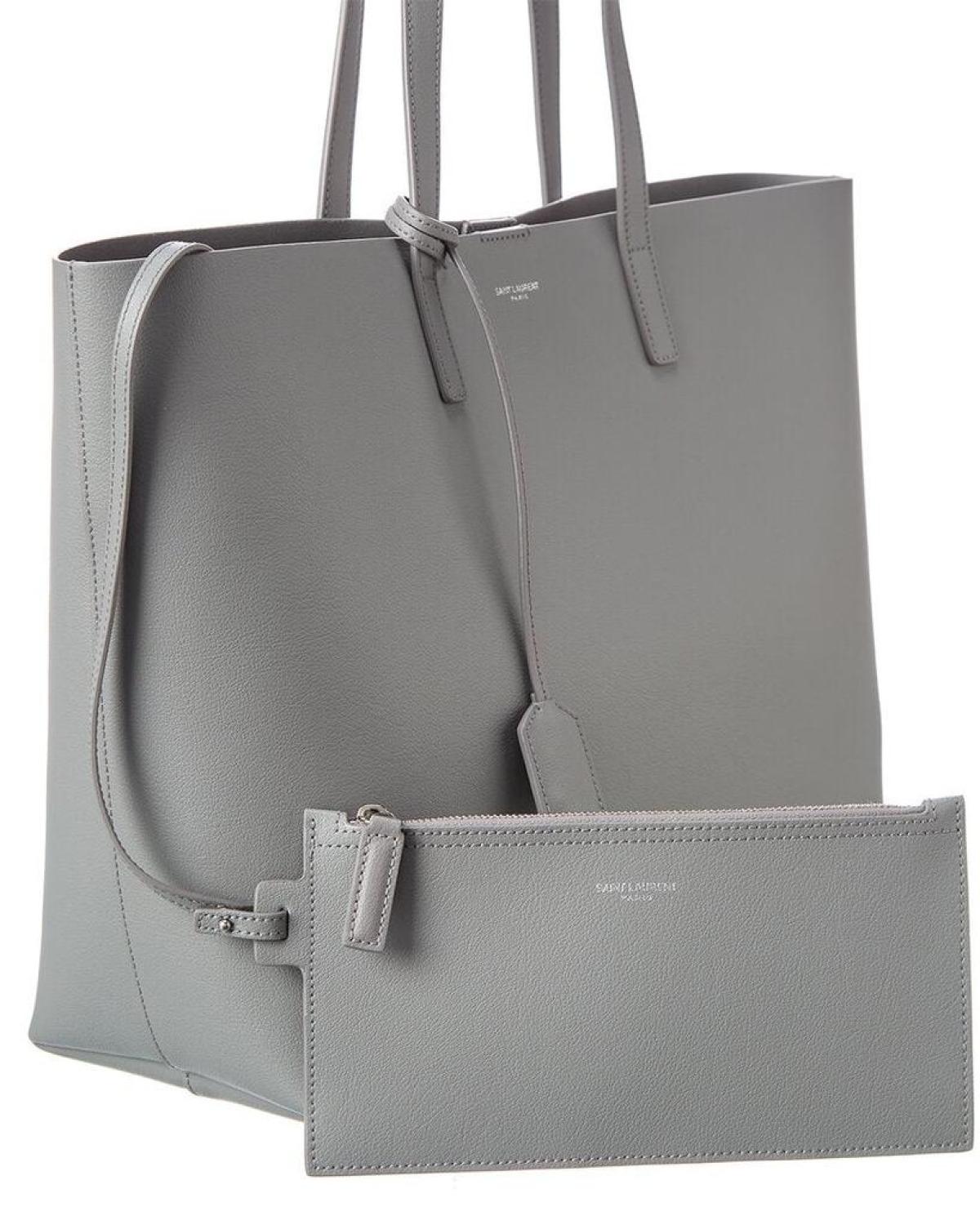 Saint Laurent E/W Leather Shopper Tote