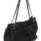 Chanel Black Nubuck Leather Natural Beauty Tote Bag