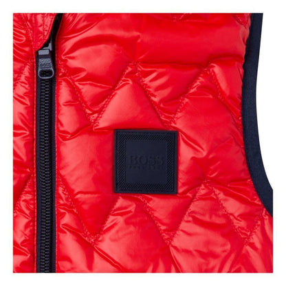Reversible Red & Navy Sleeveless Jacket