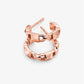 Precious Metal-Plated Sterling Silver Mercer Link Mini Hoops