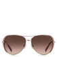 Marc Aviator Sunglasses, 59mm