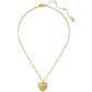 Gold-Tone Crystal A Locket Pendant Necklace, 16" + 3" extender