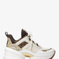 Olympia Mesh and Metallic Logo Trainer