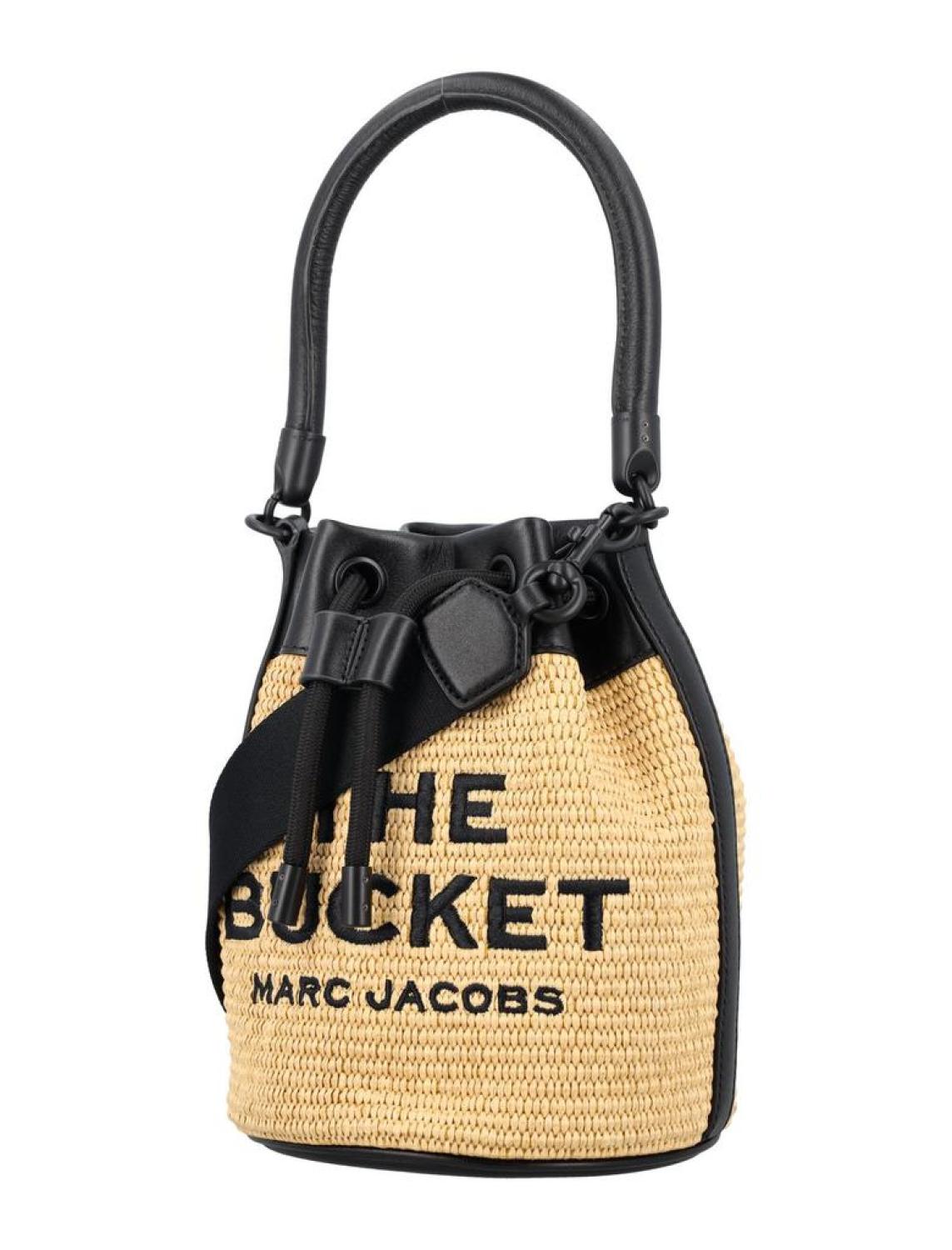 Marc Jacobs Logo Embroidered Drawstring Bucket Bag