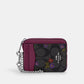 Coach Outlet Zip Card Case In Signature Canvas With Country Floral Print