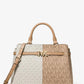 Reed Large Two-Tone Graphic Logo Belted Satchel