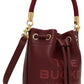 Burgundy 'The Leather Bucket' Bag