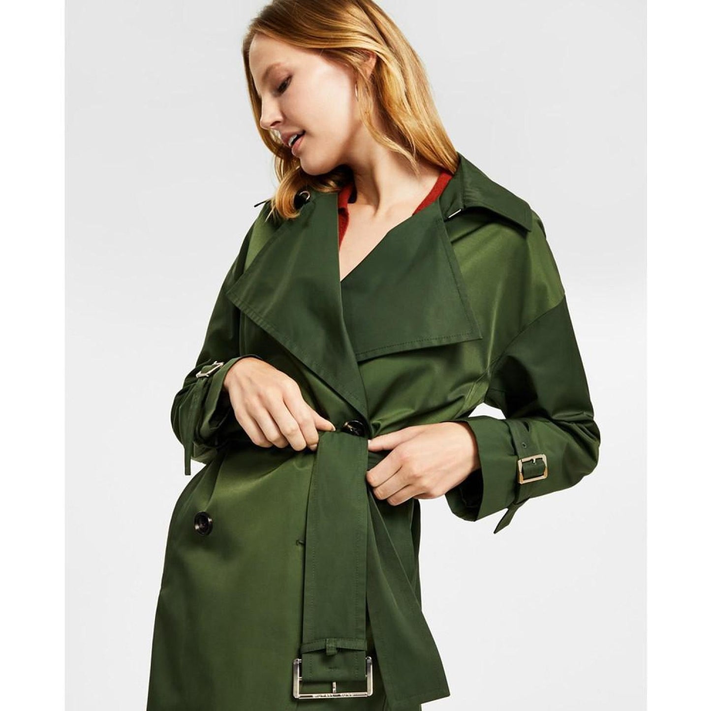Women's Belted Trench Coat