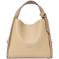 Knott Colorblocked Leather Medium Crossbody Tote