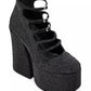 The Kiki 160MM Rhinestone Ankle Booties