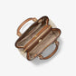 Camille Small Logo and Leather Satchel