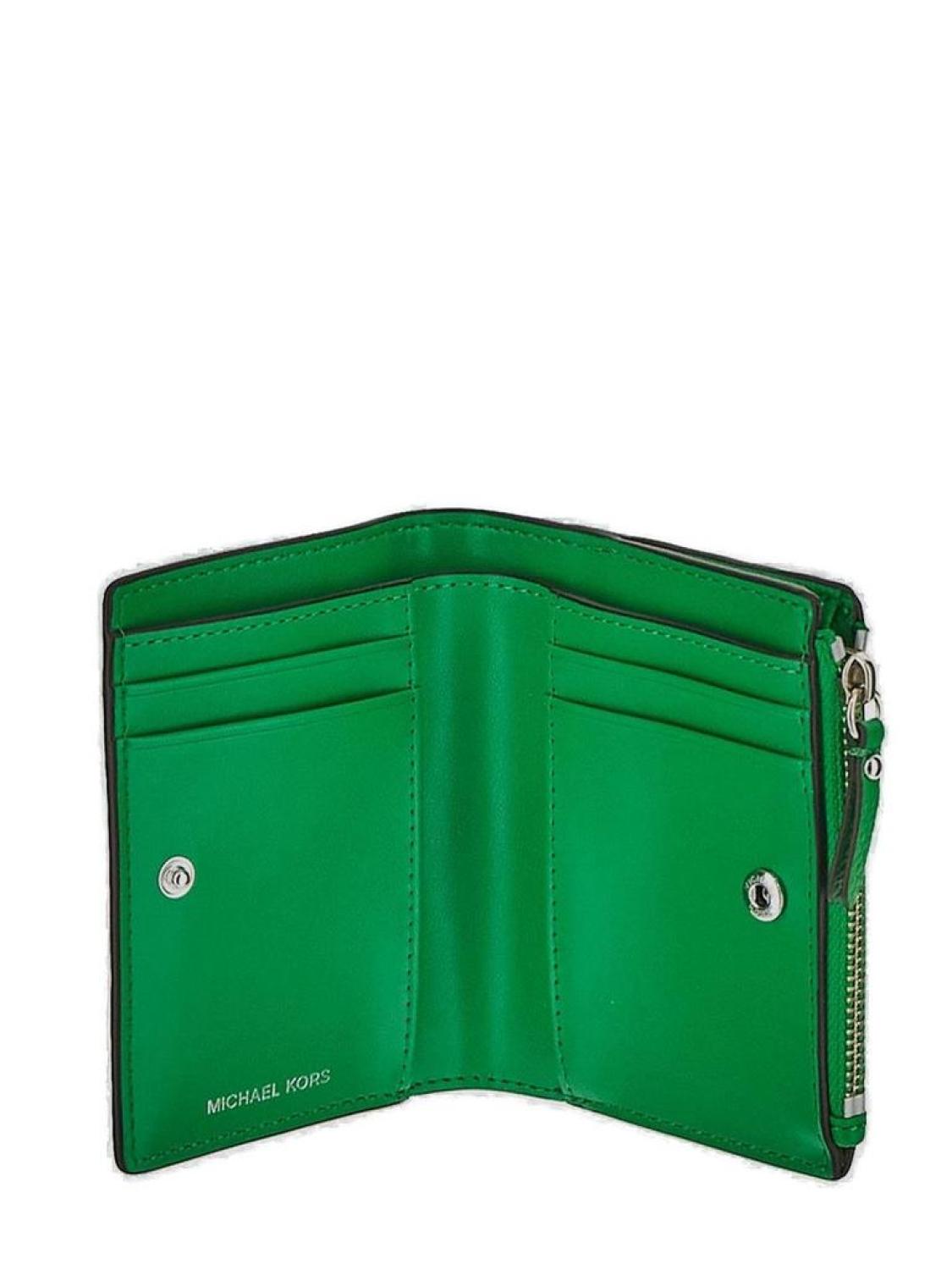 Michael Kors Logo Lettering Zipped Wallet