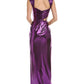 Marchesa Notte Floral Embroidered Column Gown