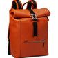Beck Roll Top Backpack in Pebble Leather