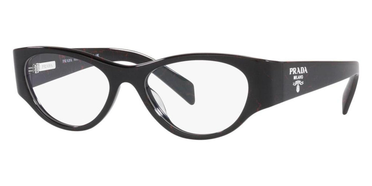 Prada Women's PR-06ZV-11F1O1 Fashion 50mm Etruscan Black Marble Opticals