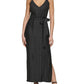 Womens Shutter Pleat Maxi Evening Dress