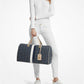 Grayson Extra-Large Empire Signature Logo Stripe Weekender Bag