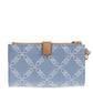 Michael Michael Kors Monogram Jacquard Zipped Denim Wallet