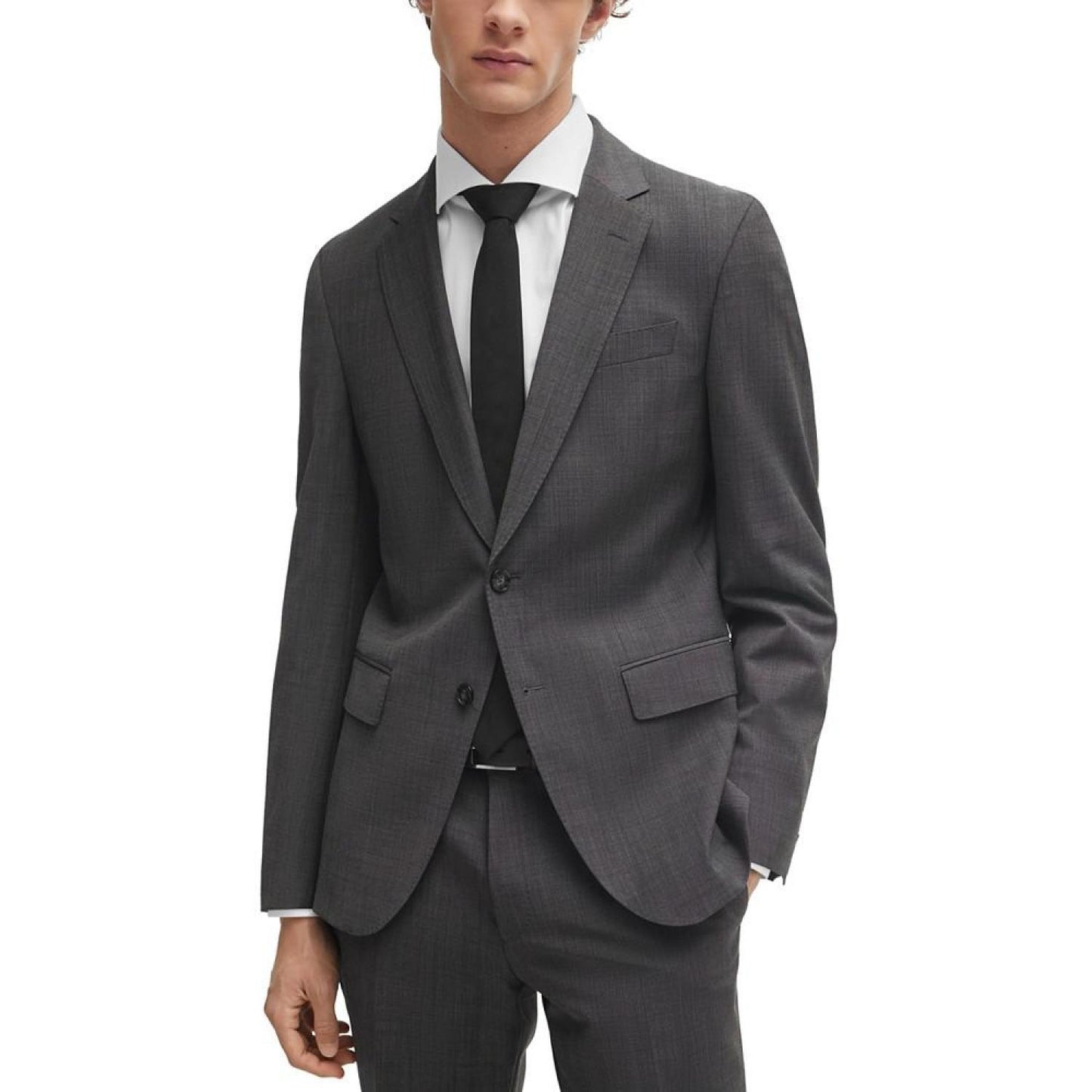 Men's Micro-Patterned Slim-Fit 2 Pc Suit