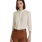 Petite Pleated Georgette Blouse