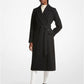 Wool Blend Wrap Coat