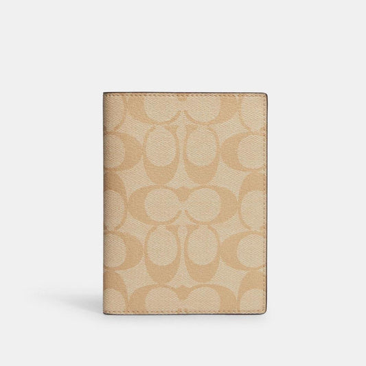 Coach Outlet Passport Case In Signature Canvas