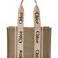 Chloé Woody Medium Canvas & Leather Tote