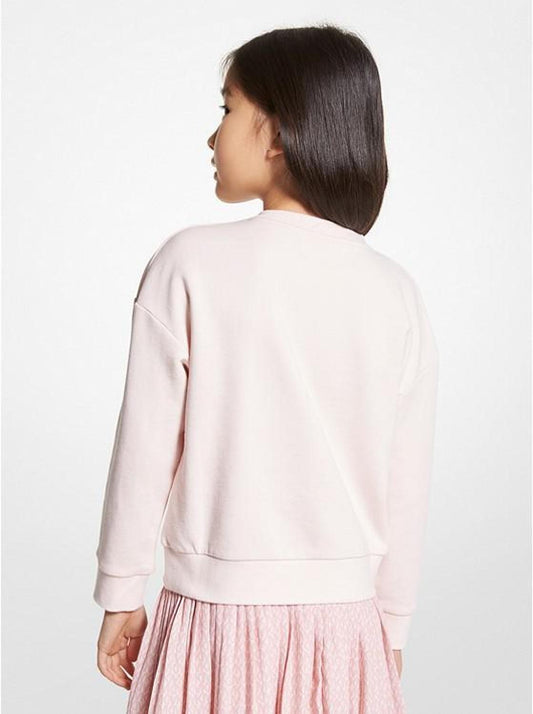 Studded Logo Cotton Sweatshirt