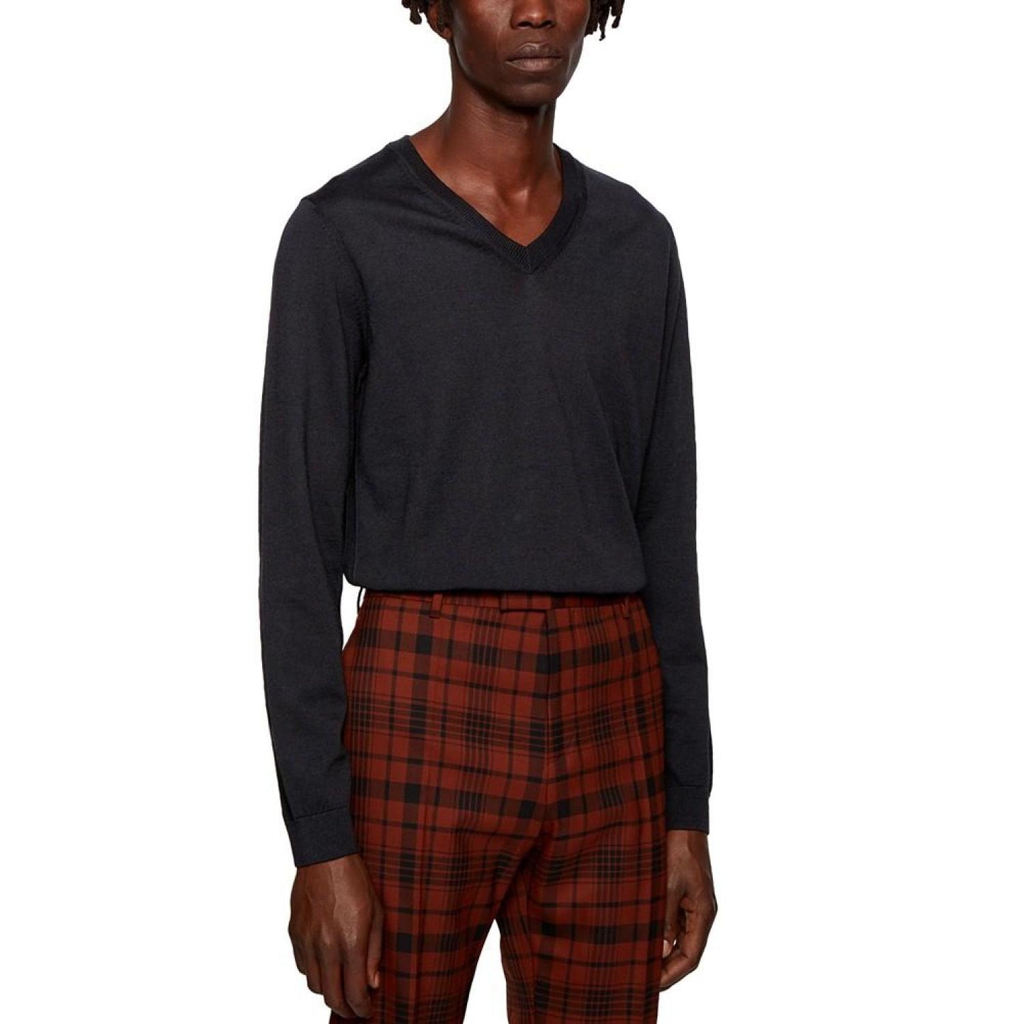 Men's V-Neck Wool Sweater