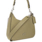 Coach Logo Plaque Zipped Shoulder Bag