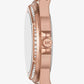 Lennox Pavé Logo Rose Gold-Tone Watch and Bracelet Set