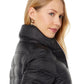Zip Front Horizontal Quilt Packable Jacket M823157QZ