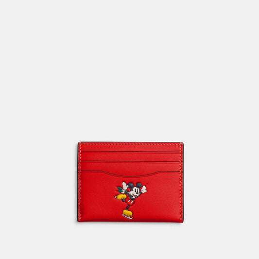 Coach Outlet Disney X Coach Slim Id Card Case With Winter Motif