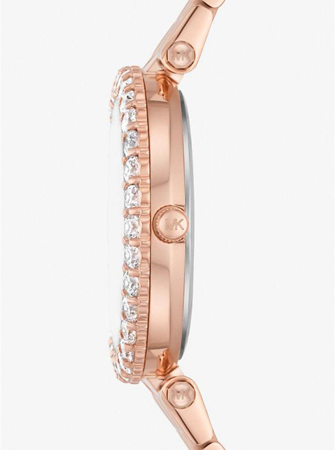 Mini Darci Pave Rose Gold-Tone Watch and Bracelet Gift Set