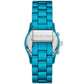 Women's Limited Edition Runway Chronograph Santorini Blue Stainless Steel Watch 38mm